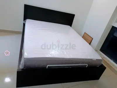 IKEA  ottoman double size 140×200cm hydraulic bed frame with storage inside full bed with mattress
