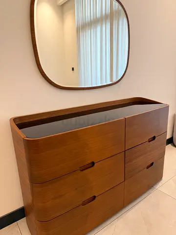 Dresser with Mirror And night  stand