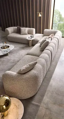 BRAND NEW Modern L-Shape Sectional Sofa - Premium Fabric (Custom Size)