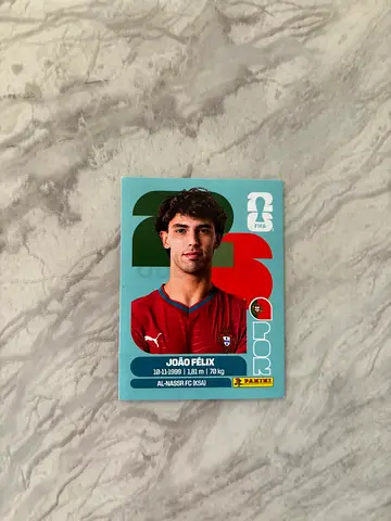 Panini Sticker/Card — João Félix (Portugal) — Football Collectible