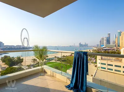 Steps from the Beach | Sea & Ain Dubai View | Fully Furnished