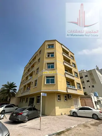 One bedroom and living room with balcony, new building, excellent location, for annual rent