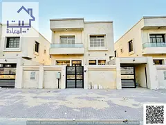 Villa for rent in the Al-Yasmeen area, featuring 5 master bedrooms, a majlis, and a living area. Pay