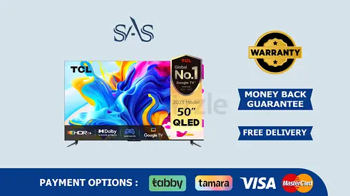 TCL | 50 inch | QLED Smart TV | Google TV | HDR Dolby | New | Free Delivery | Warranty | 50C645