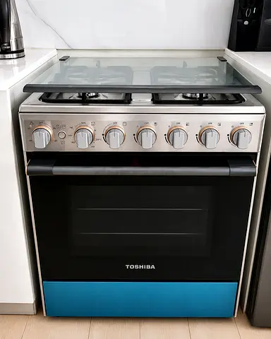Toshiba 4-Burner Gas Cooker with Oven - Good Condition with extended warranty