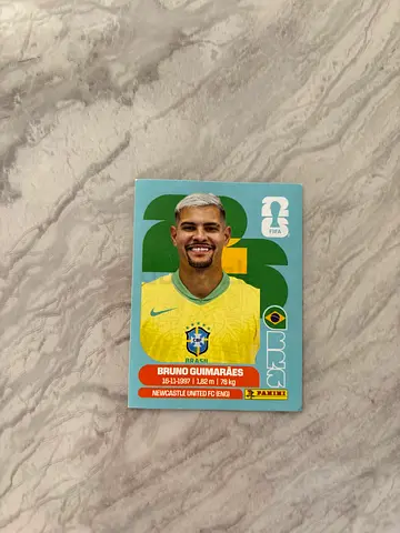Panini FIFA World Cup sticker - Bruno Guimarães (Brazil) - mint single