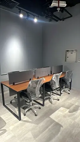 6-Seat Office modern Workstation for sale with Chairs. As good as new