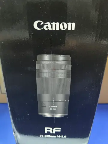 Canon RF 75-300mm f/4-5.6 Telephoto Zoom Lens (boxed)