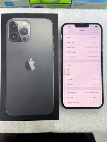 iPhone 13 Pro 256GB - Graphite, Good Condition with Box