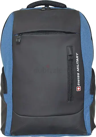 Swiss Military black  blue backpack, new and original, laptop compartment