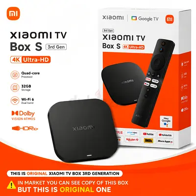 Xiaomi TV Box (Original 3rd Gen) 4K Google TV - Redmi Streaming Box