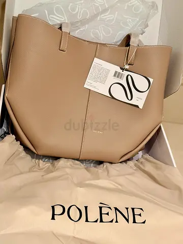 Polene Cyme Beige Leather Tote Bag - Brand New