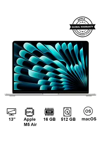 New 2026 MacBook Air MDH74 | 13 Inch Display | Apple M5 Air | 10-Core CPU 8-Core GPU | 16GB
RAM | 51
