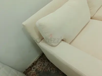 Authentic crate and barrel beige color lshape sofa for sale