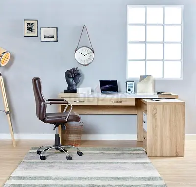 BRAND NEW Wooden Study DeskMatching Cabinet, NEGOTIABLE price when purchased FREE RELAXIN