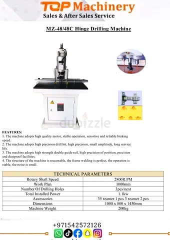 Brand New Hinge drilling machine for sale