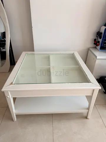 White IKEA coffee table LIATORP