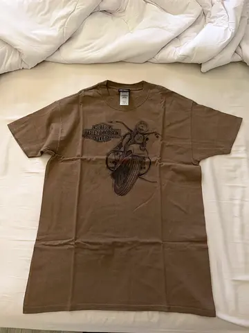 Brown Harley-Davidson Graphic T-shirt - Size M