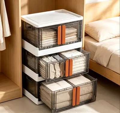 Collapsible Storage Bins-Storage Bins with Lids