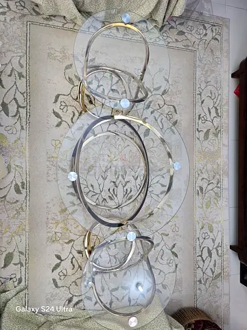Center table with corner table