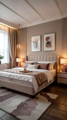 Luxurious Modern Design Fabric Bed Frame With Mattress