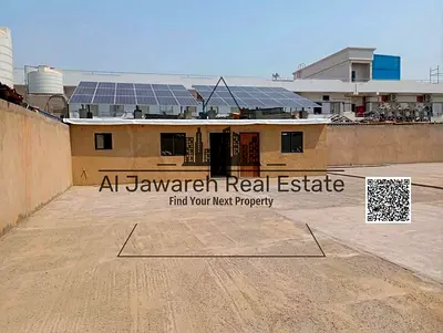 للايجار حوطة 8005 قدم وكهربا 25 kw الجرف الصناعيه 3 \عجمان\