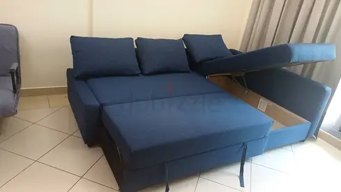 Ikea L shape sofa store cum bed and you can fix the