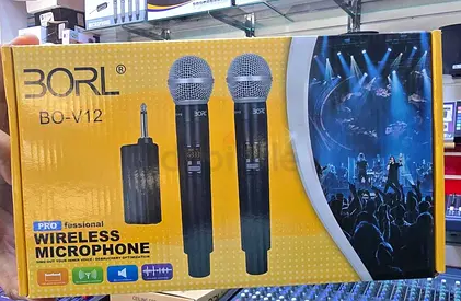 Borl BO-V12 wireless microphone set 2 in 1 - Brand new