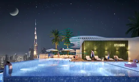 استوديو مطل على البرج والمارينا | مفروش | الوصول إلى الشرفة