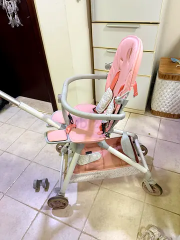 Foldable pink baby Stroller - good used condition