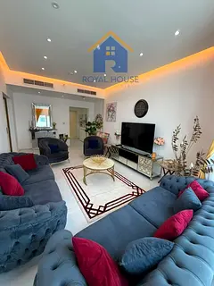 For sale: A distinctive apartment in Al Khan, boasting panoramic views overlooking Al Khan Lake, the