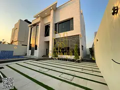 Own your dream villa, modern style with a swimming pool and roof, all-inclusive, opposite the mosque