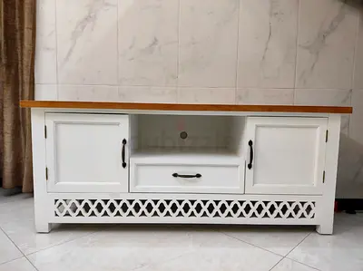 White Wooden TV Stand