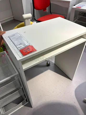 IKEA TORALP White Desk - 75cm Height, Particleboard, Melamine (Used, Good Condition)