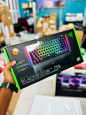 Razer BlackWidow V4 75%  Mechanical Gaming Keyboard - New in Box Black
