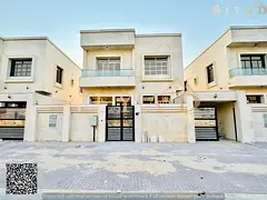 For rent: villa in Al Yasmin Ajman, ground and first floor, majlis, 2 living rooms, 5 master bedroom