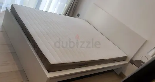 Ikea Queen size bed with mattress available in perfect condition