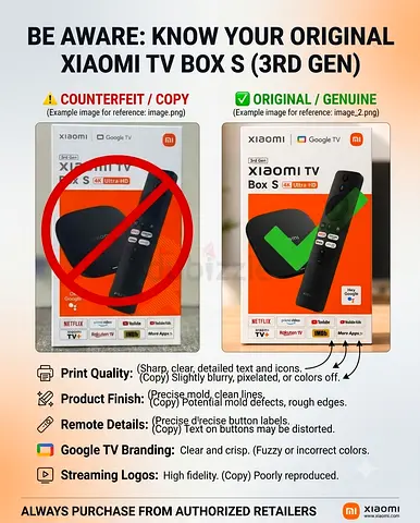 Xiaomi TV Box (Original 3rd Gen) 4K Google TV - Redmi Streaming Box