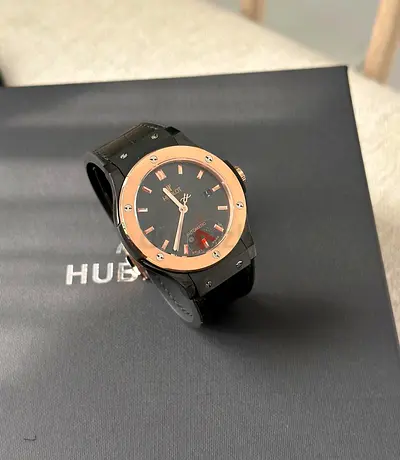 Hublot classic Fusion Ceramic king gold watch