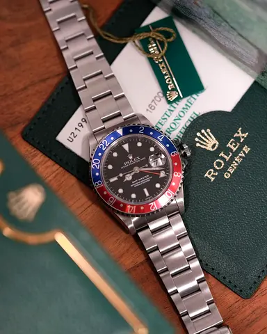Rolex GMT-Master Pepsi Stainless Steel Watch with Box and Tags
