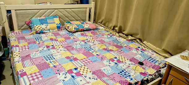Urgent sale - King size bed with mattress - good condition