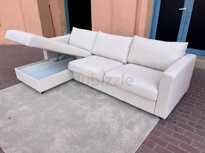 Ikea vimle L shape sofa Bed Beige