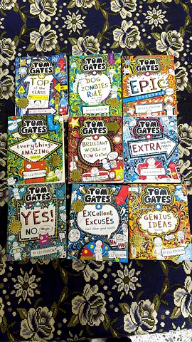 Collection of Tom Gates childrens books - set of colourful hardcover/paperbacks