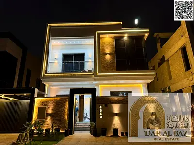 Luxury 5BR villa in Al Yasmeen for rent: 5 master rooms, 2 spacious halls, separate majlis, 2 equipped kitchens, parking & prime location