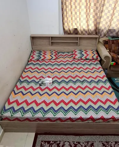 Danube King Size 180X200 Bed with Dresser/Stool/Site Drawer With Mattress