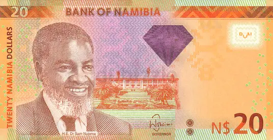 NAMIBIA 20 DOLLARS BANKNOTE 2013