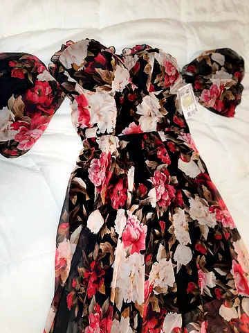 Original price 600 floral off shoulder dress