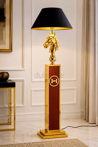 HERMES Gold floor lamp
