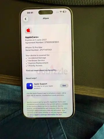 Apple Iphone 15 Pro Max 512 GB with AppleCare+
