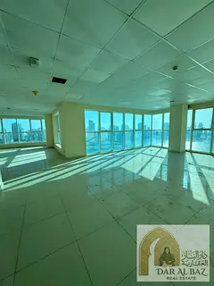 Office for Annual Rent in Sharjah | Al Majaz 2 | Free A/C | Direct Lake View | 1 Month Free | Unbeat
